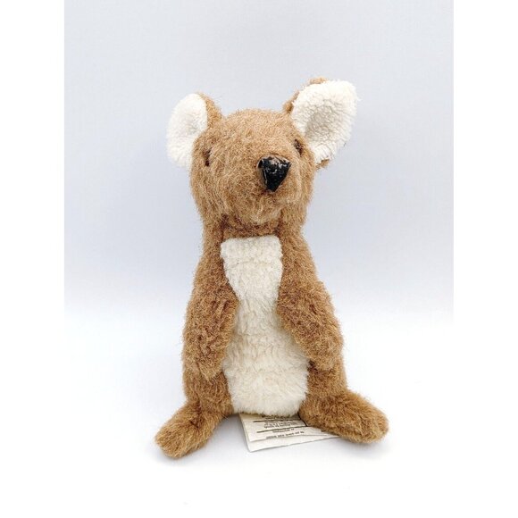 Dakin Baby Kangaroo Joey Plush 8 Inch Stuffed Animal Vintage Brown White - Picture 2 of 4
